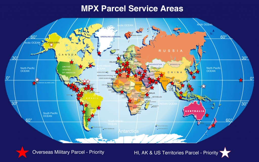 Service Map Rev - Overseas Military & HI AK